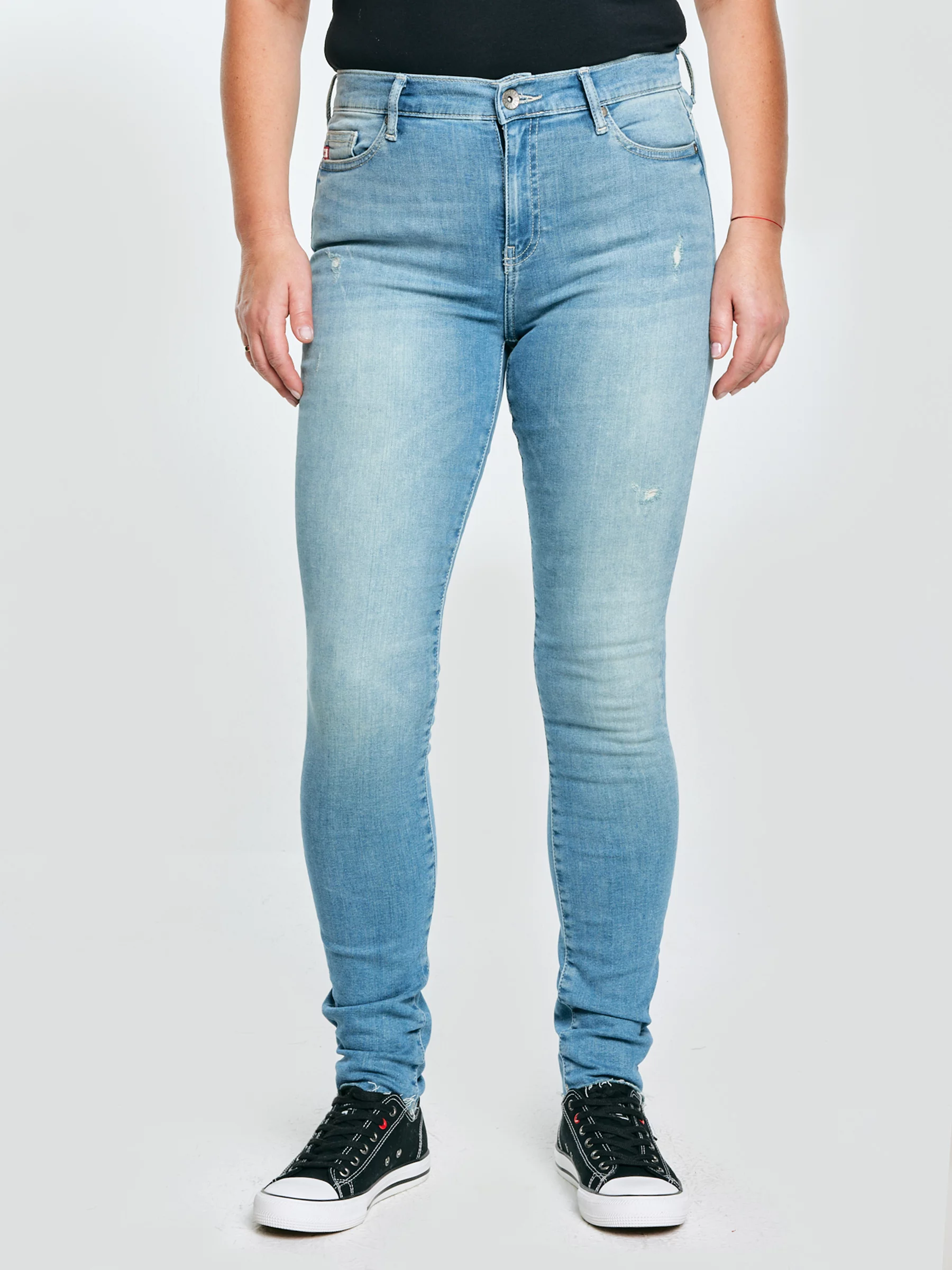 Jeansy damskie skinny niebieskie Adela 172