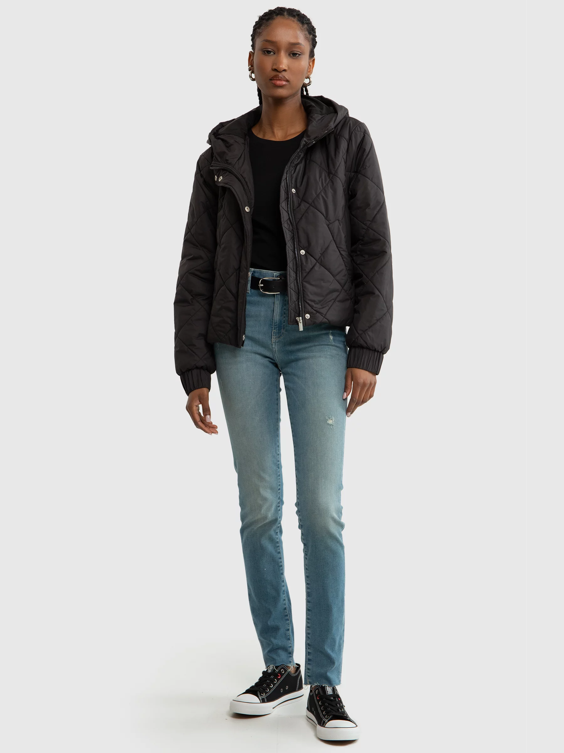 Jeansy damskie skinny niebieskie Adela 172