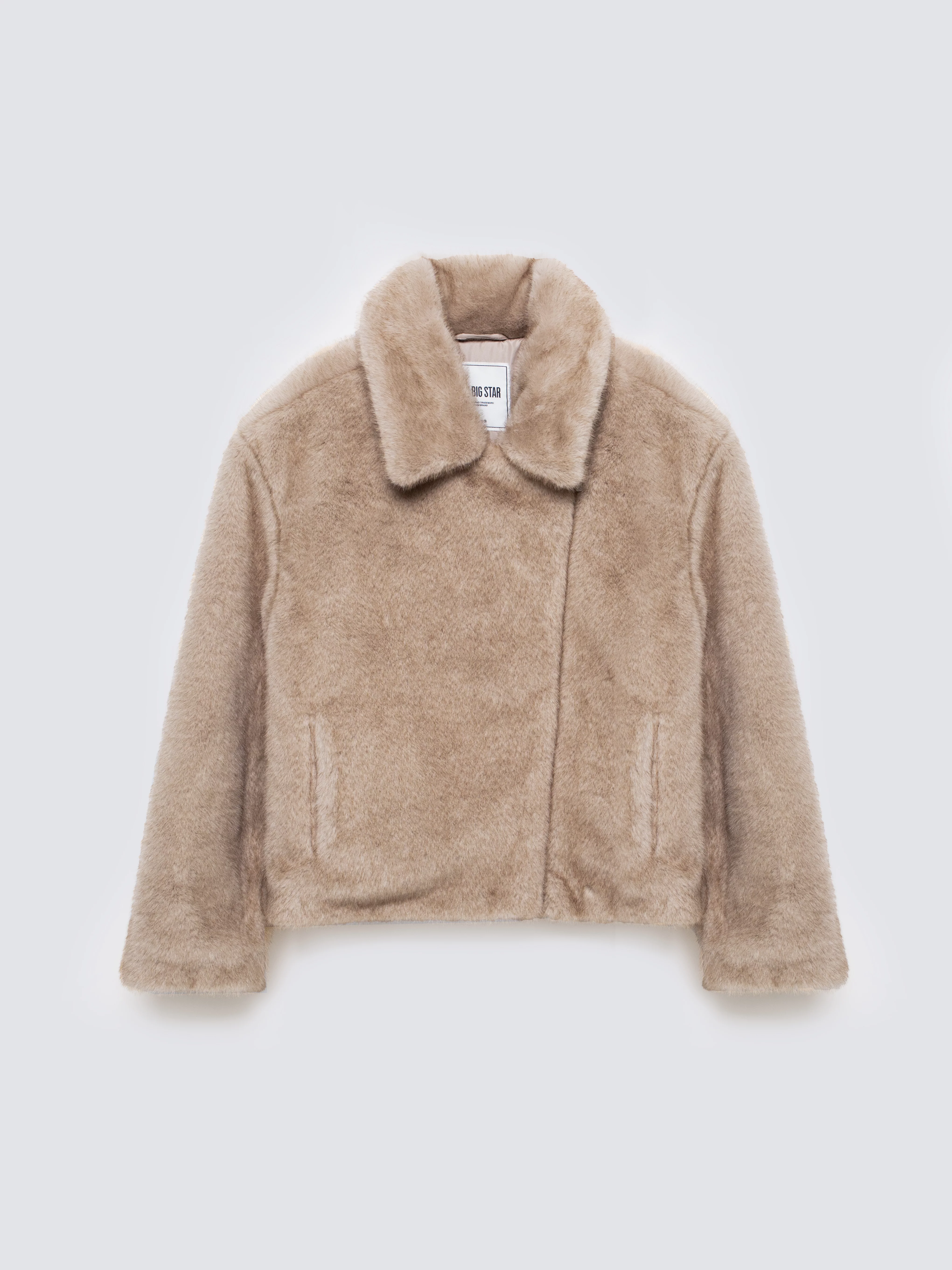 Kurtka damska futerko beżowa Godivasa 800