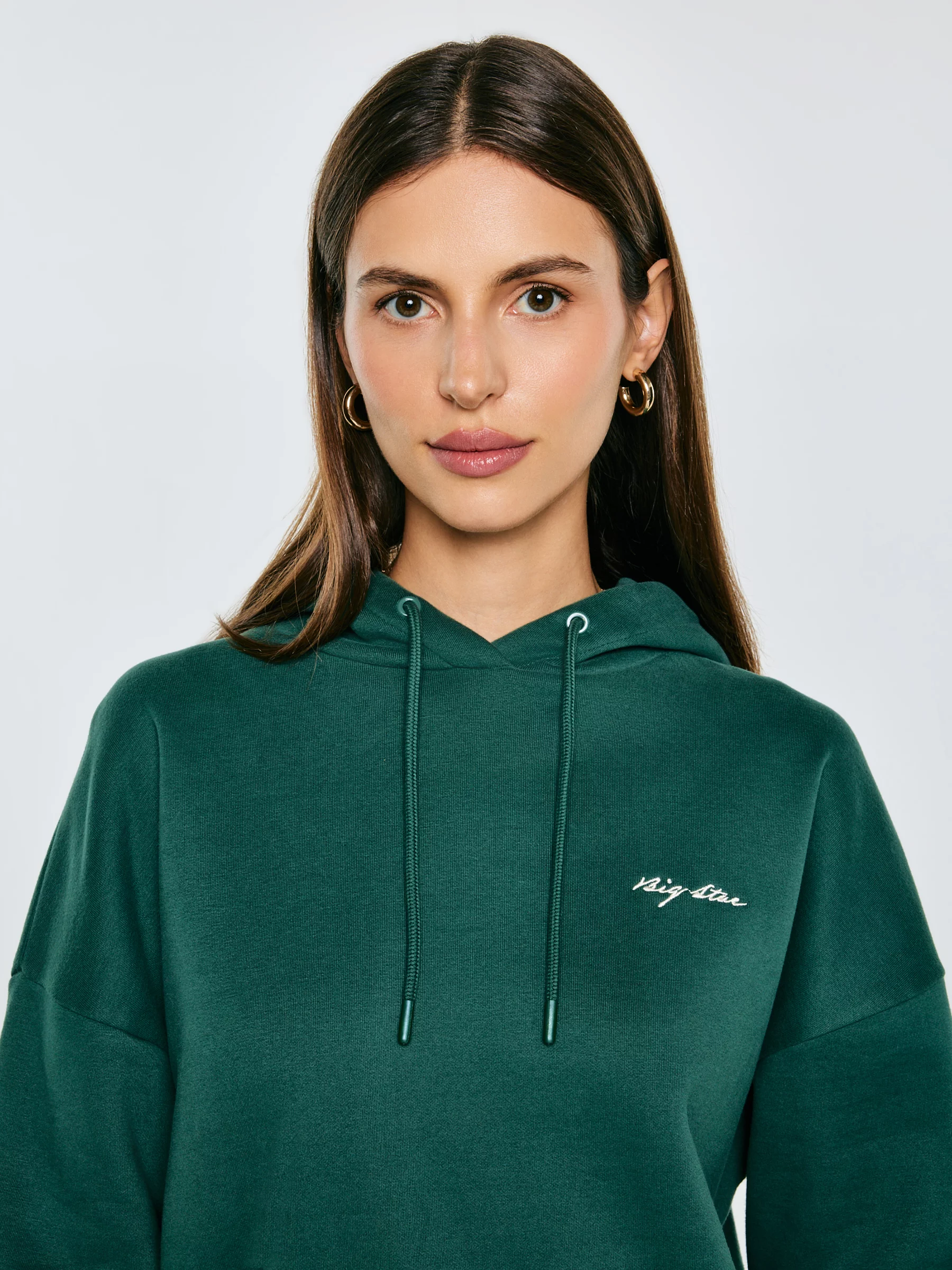 Bluza damska z kapturem zielona Megan 304