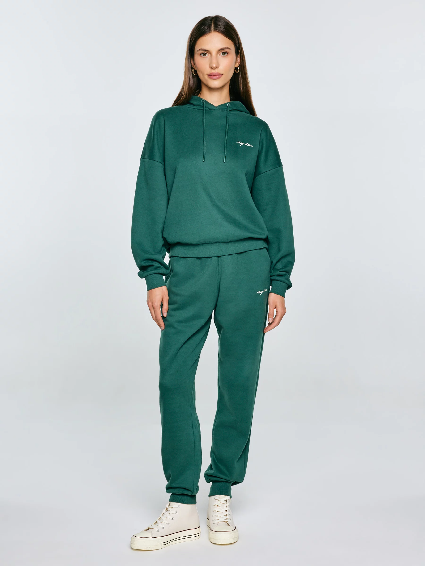 Bluza damska z kapturem zielona Megan 304