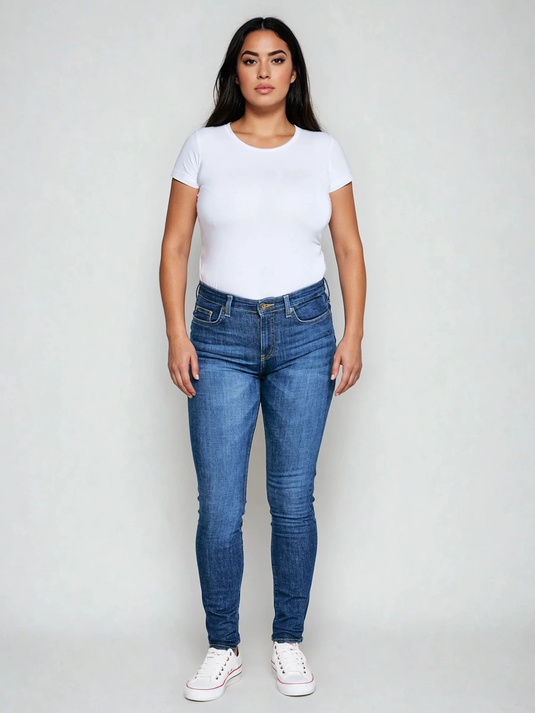 Jeansy damskie skinny granatowe Adela 512