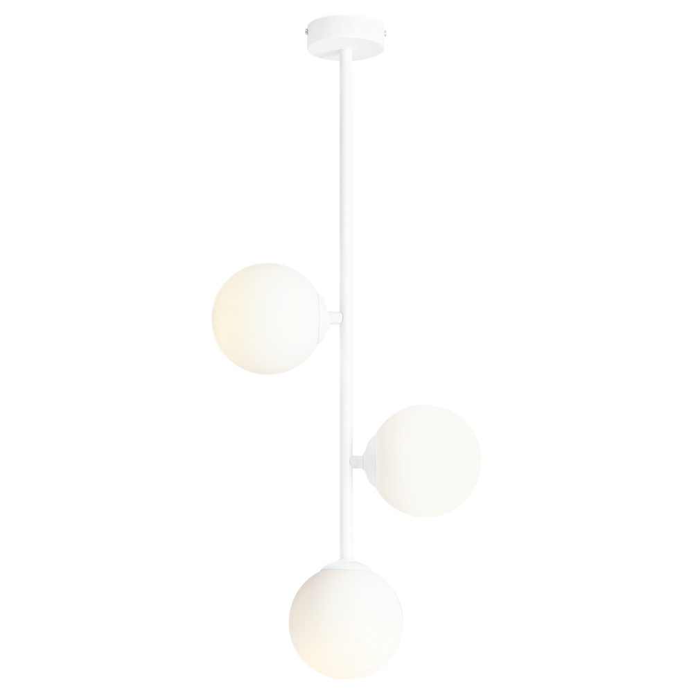 SELSEY Lampa wisząca Oblishers x3 biała
