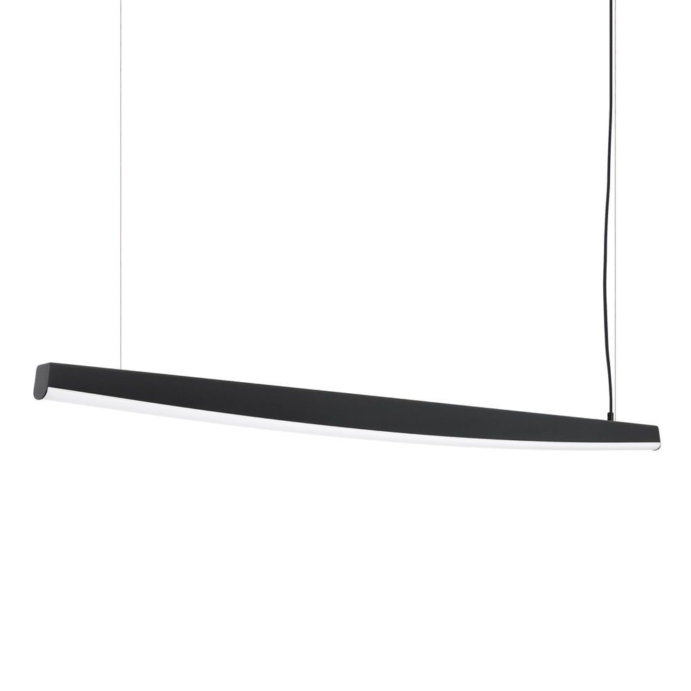 SELSEY Lampa wisząca Jorun LED 150 cm czarna 3000K