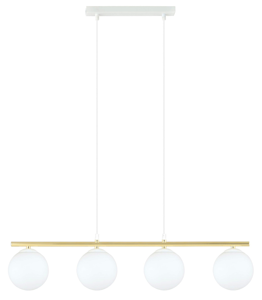 SELSEY Lampa wisząca Ventisso biało-złota x4