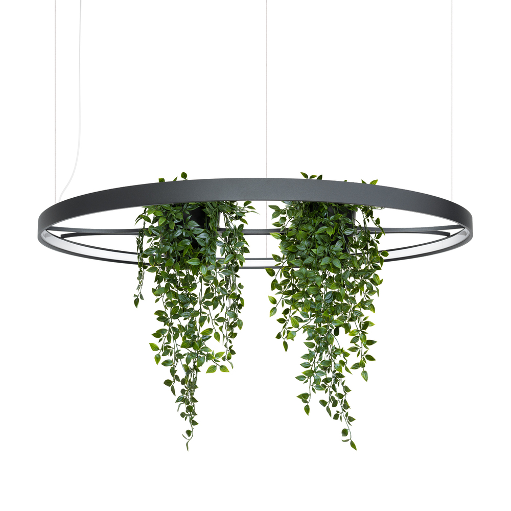 SELSEY Żyrandol Rio Bio LED 110 cm czarny 3000K