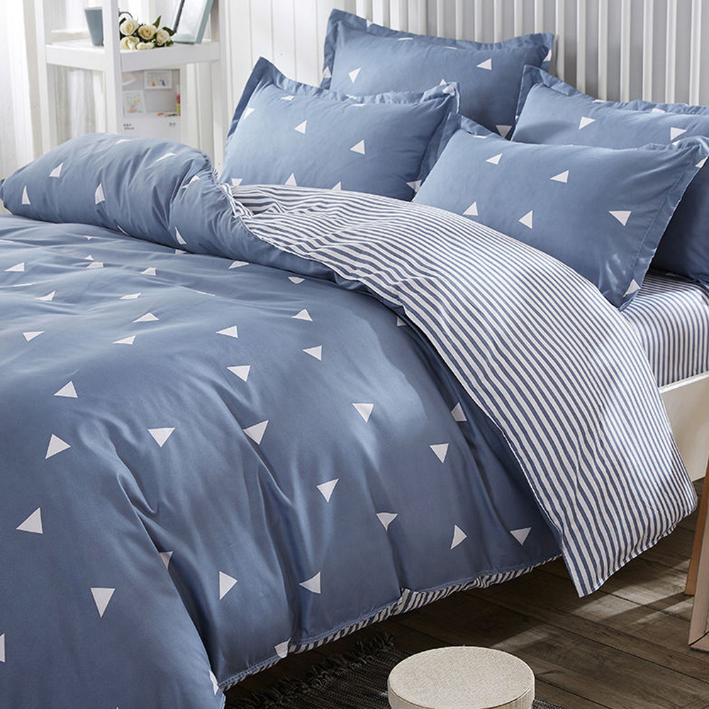 SELSEY Komplet pościeli z poszewkami na poduszki Uconisal 200x220 cm niebieska