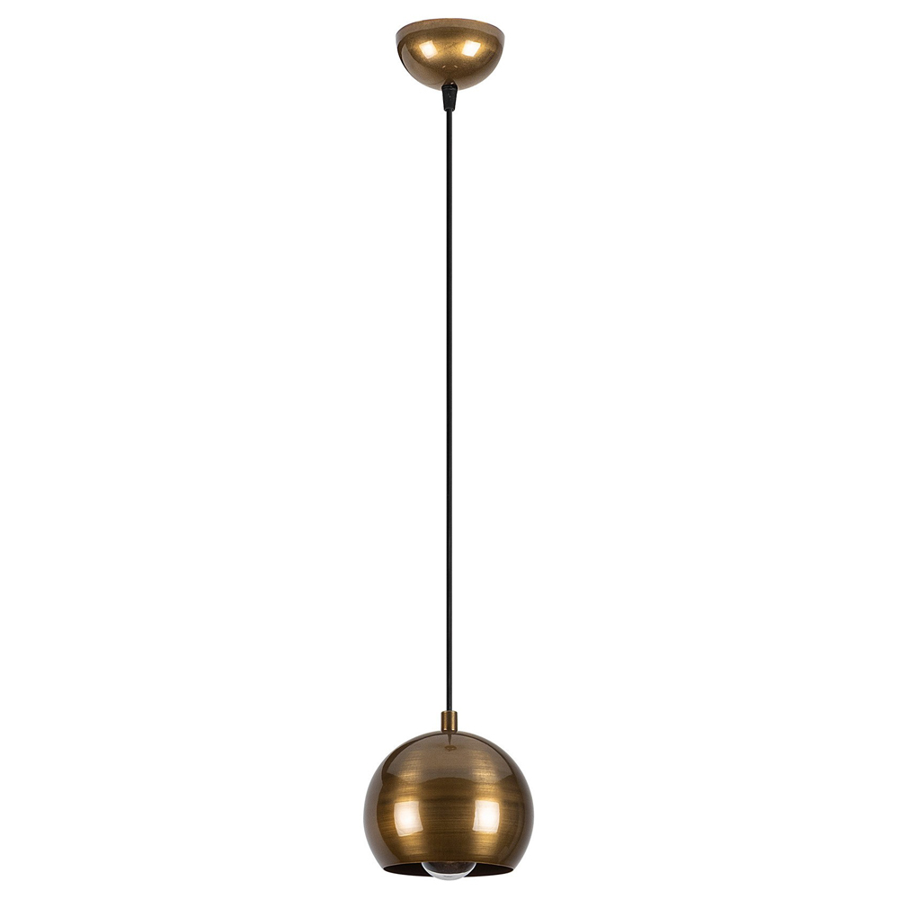 SELSEY Lampa wisząca Biben w kształcie kuli średnica 15 cm złota