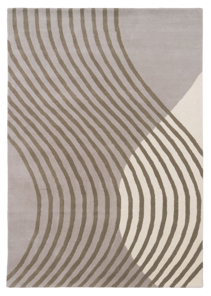 SELSEY Dywan Wave 160x230 cm z wełną beżowy