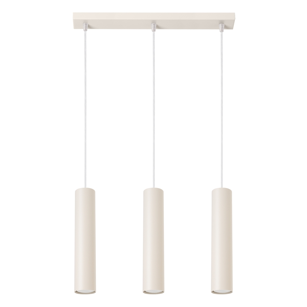 SELSEY Lampa wisząca Lagos 3L beżowa