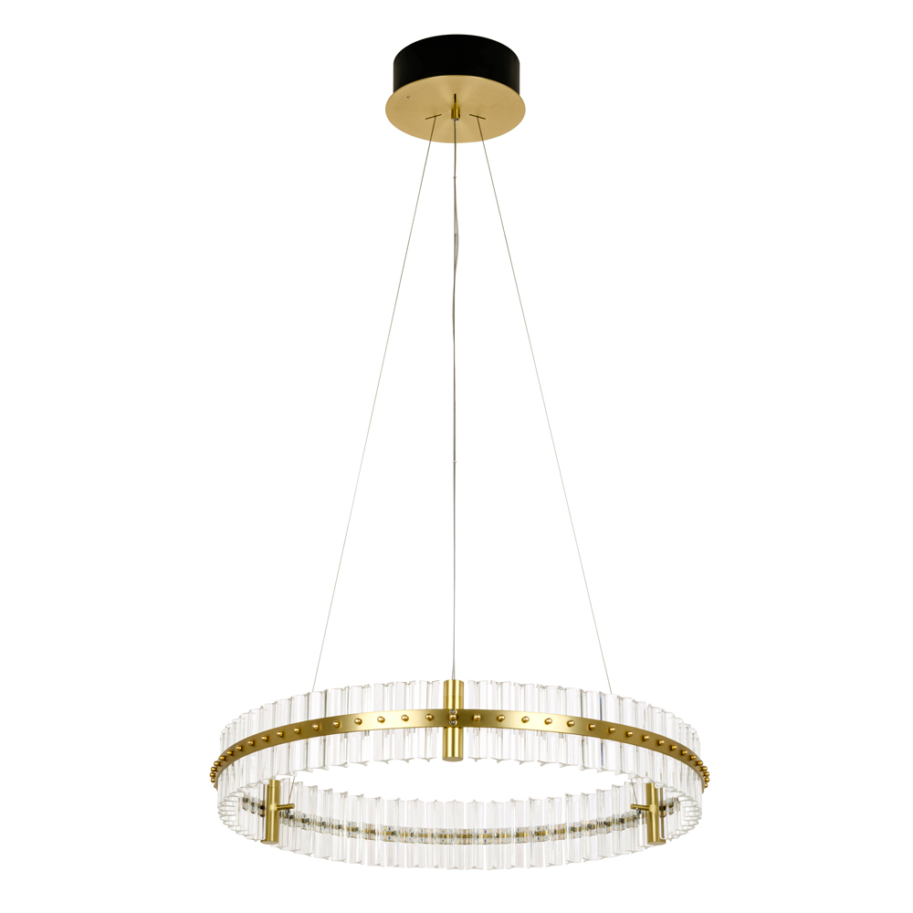 SELSEY Lampa wisząca Mackerel LED średnica 70 cm złota