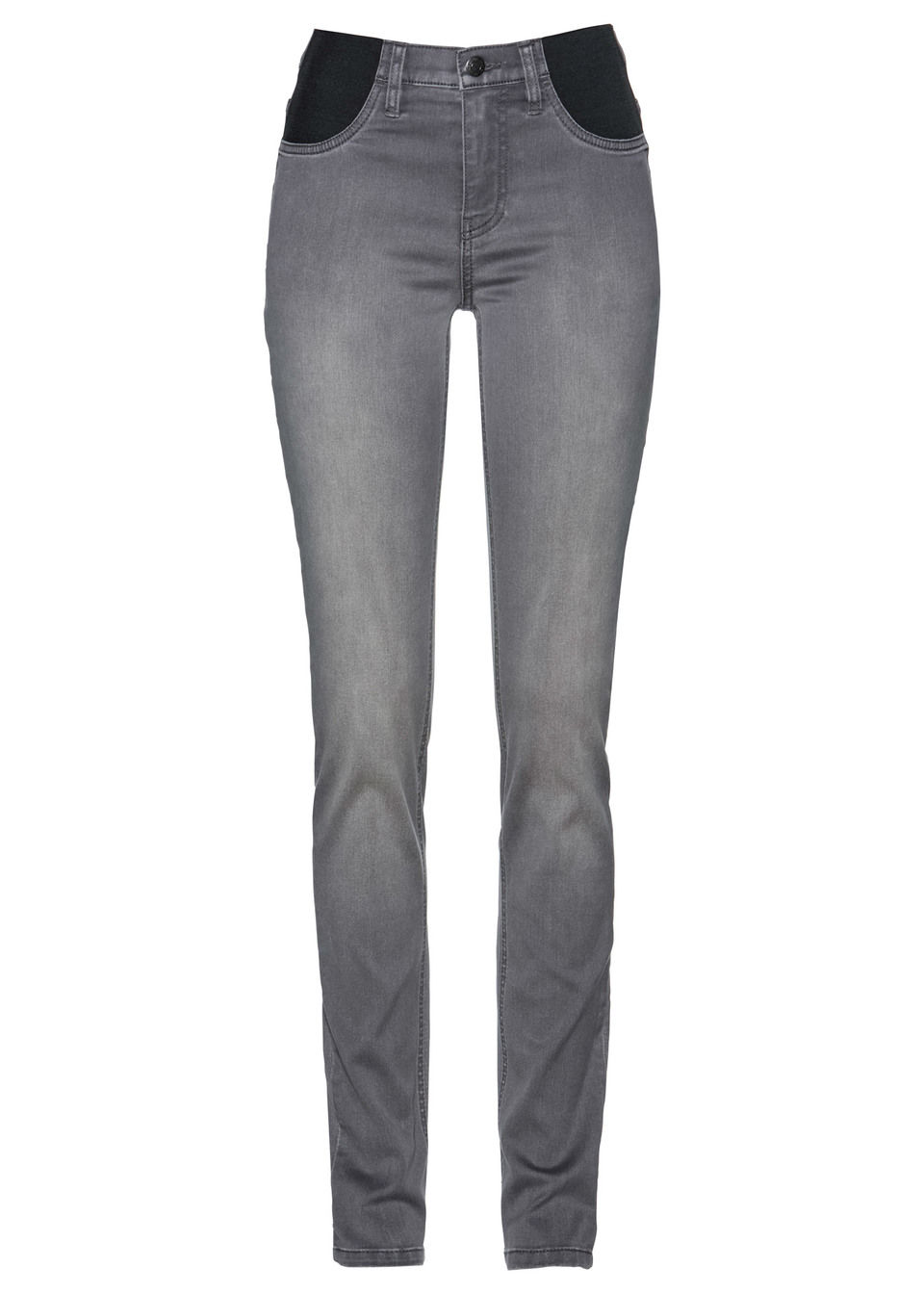 DżINSY Z WYGODNYM PASKIEM BONPRIX SZARY DENIM rozmiar 36;38;40;42;44;46;48;50;52;54