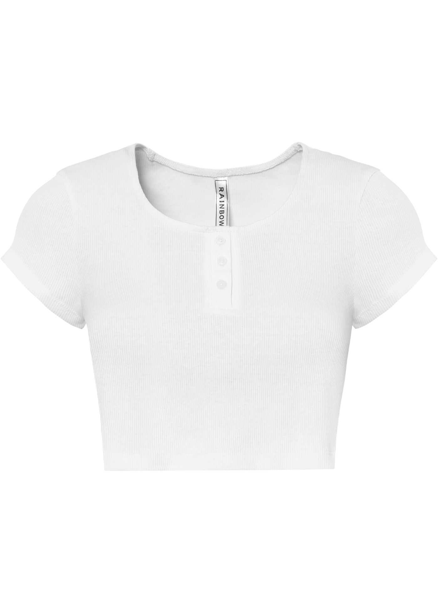 SHIRT W PRążEK, W KRóTSZEJ DłUGOśCI, ZE ZRóWNOWAżONEJ BAWEłNY rozmiar