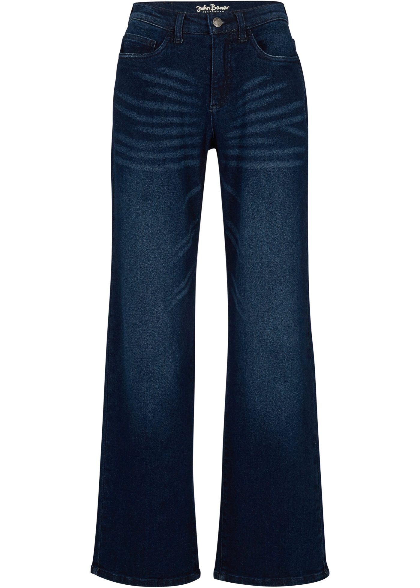 DżINSY ZE STRETCHEM OPEN END DENIM, WIDE rozmiar
