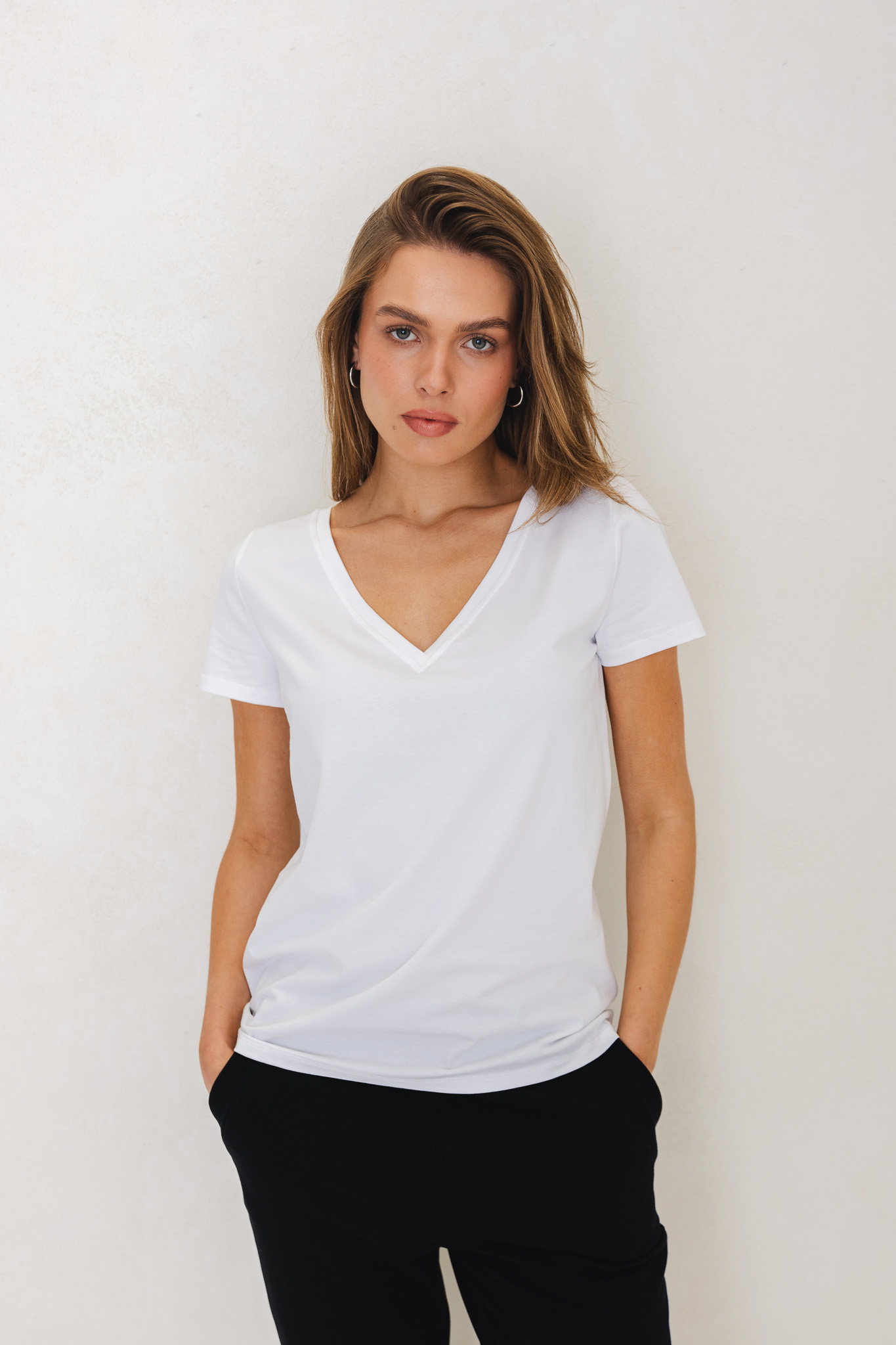 T-SHIRT KLARA BIAŁY L - Flawless