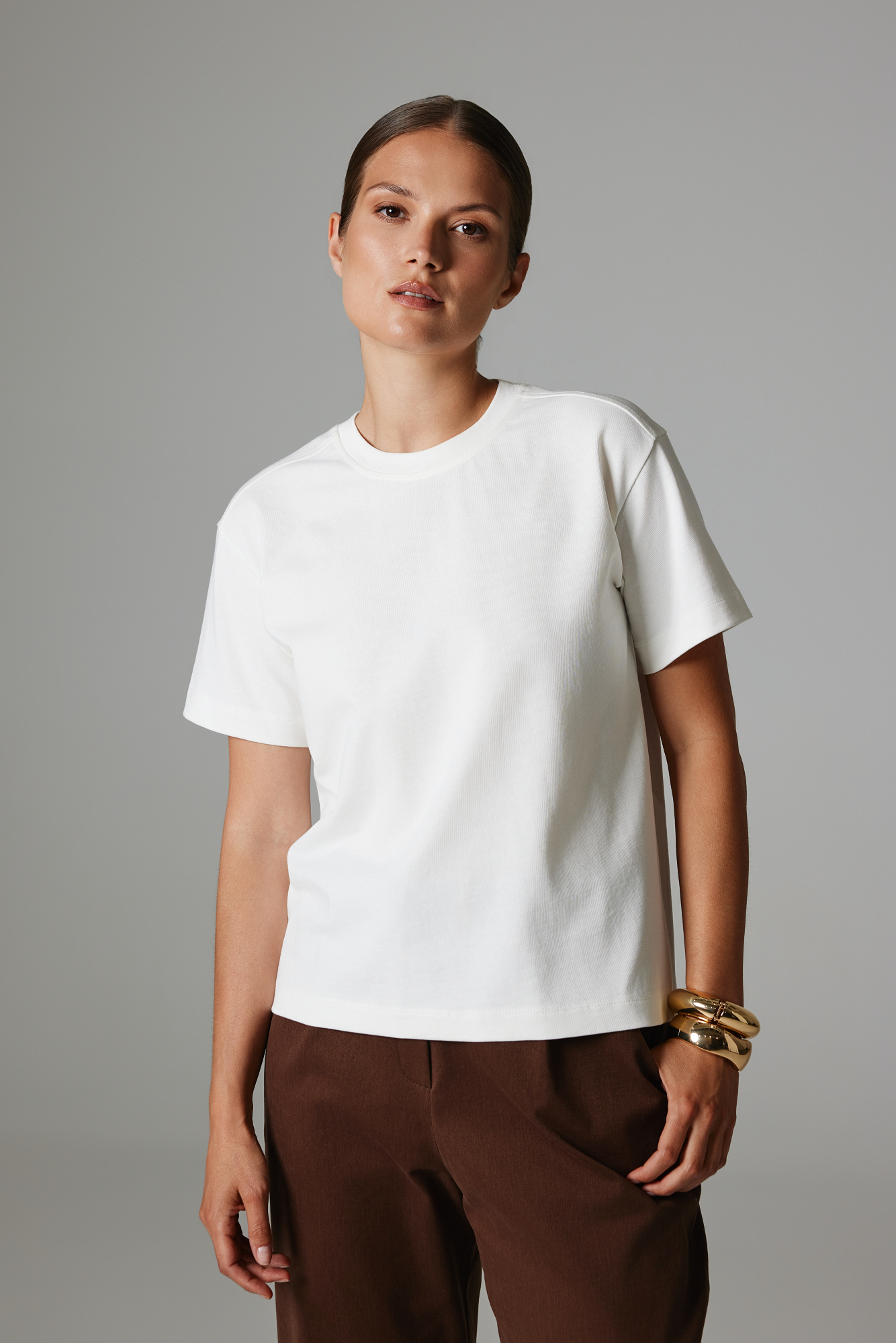 T-SHIRT KIM ECRU M - Flawless