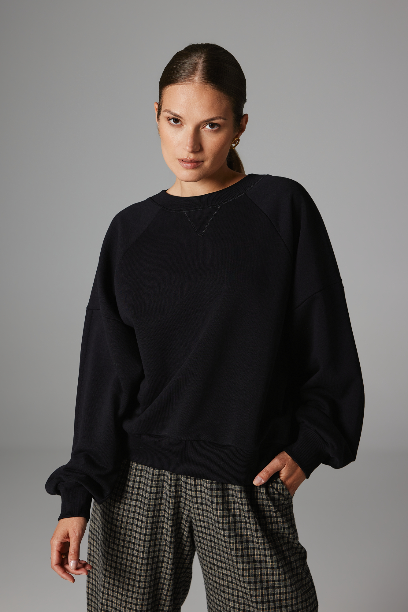 BLUZA ELENA CZARNA S - Flawless