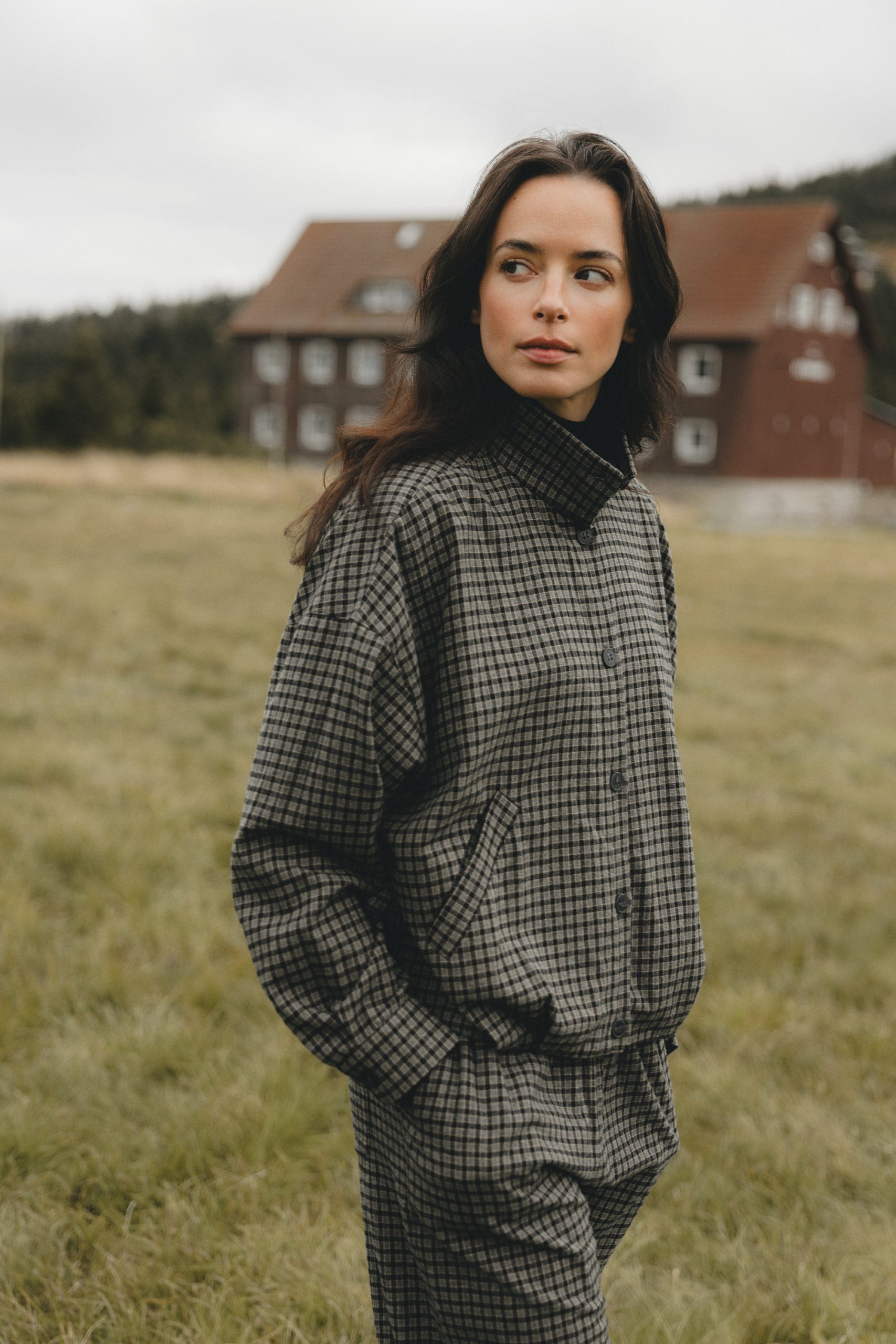 KURTKA PILAR SZARO- CZARNA S - Flawless