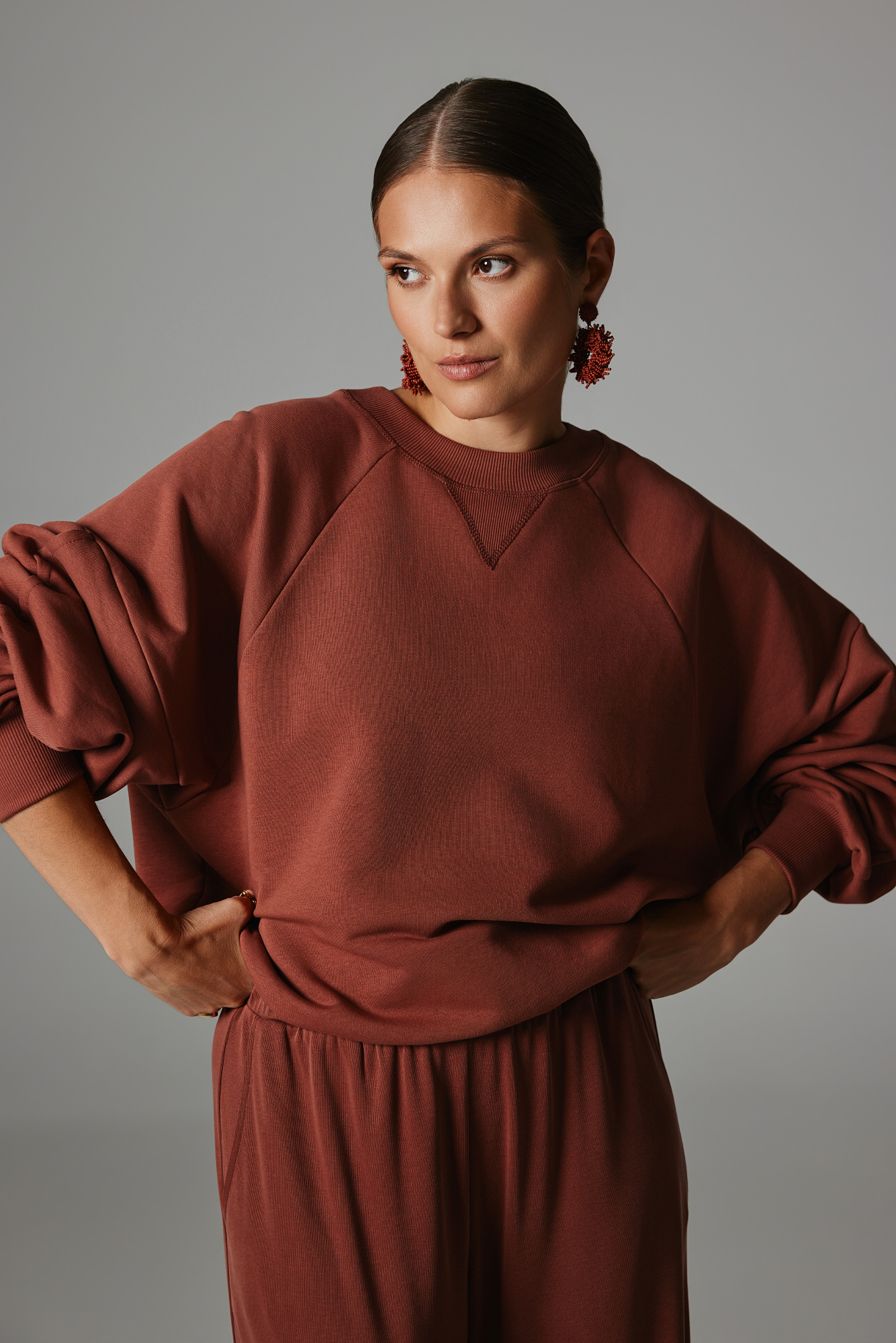 BLUZA ELENA MARSALA L - Flawless
