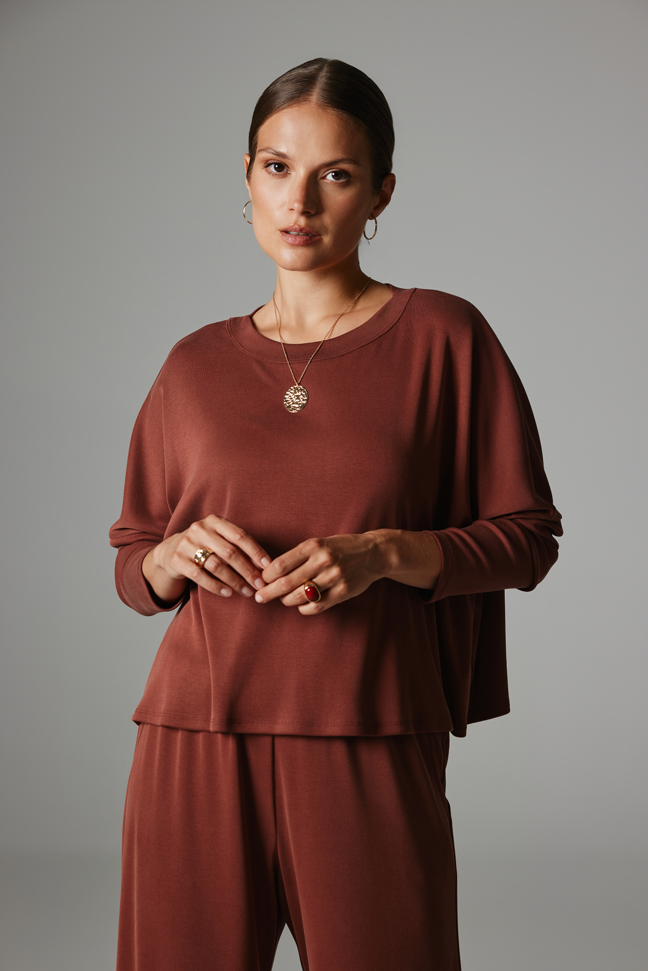 BLUZKA TELMA MARSALA One size - Flawless