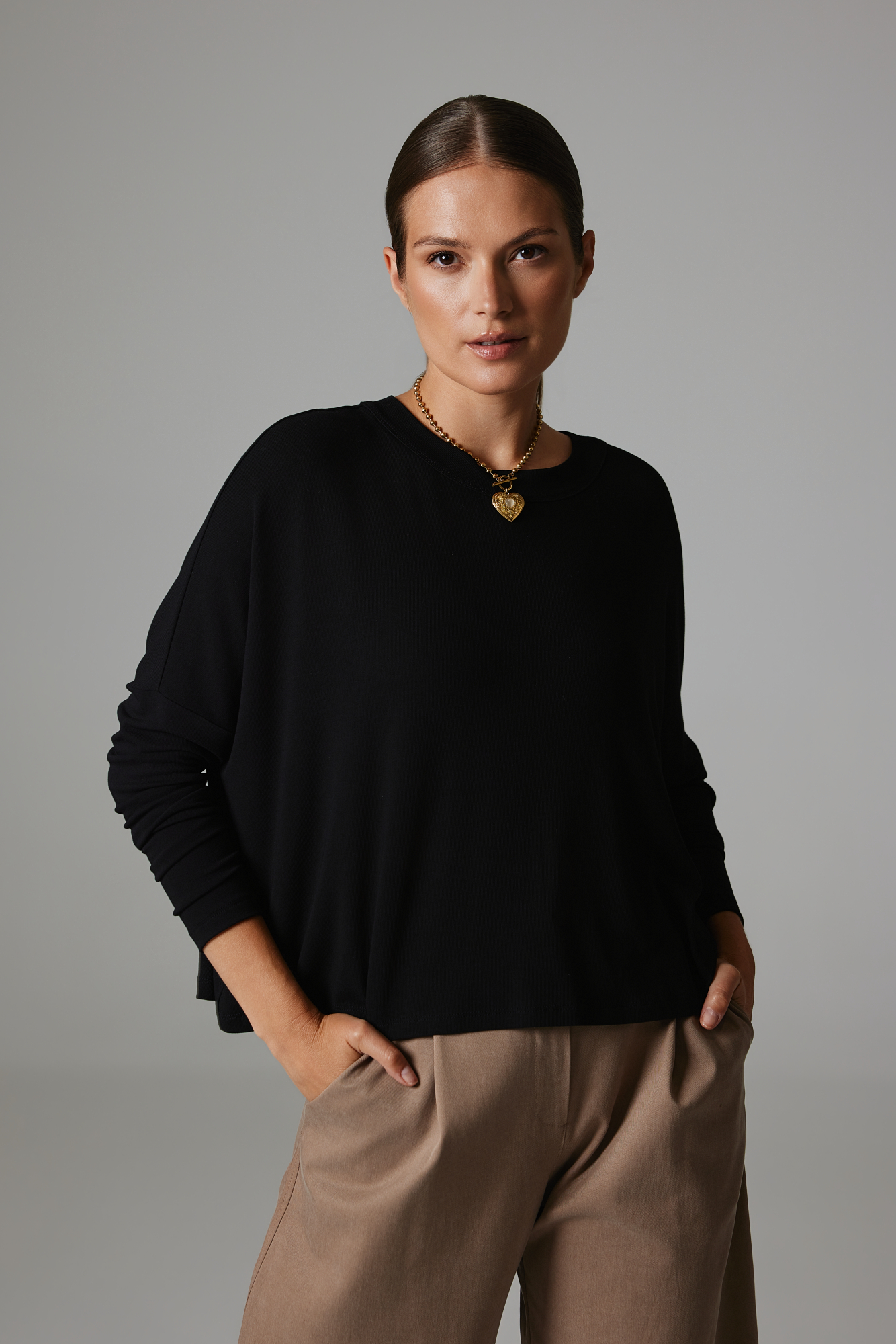 BLUZKA TELMA CZARNA One size - Flawless