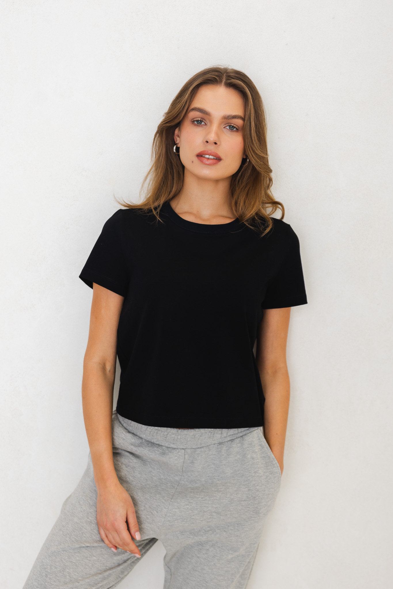 T-SHIRT PIPER CZARNY M - Flawless