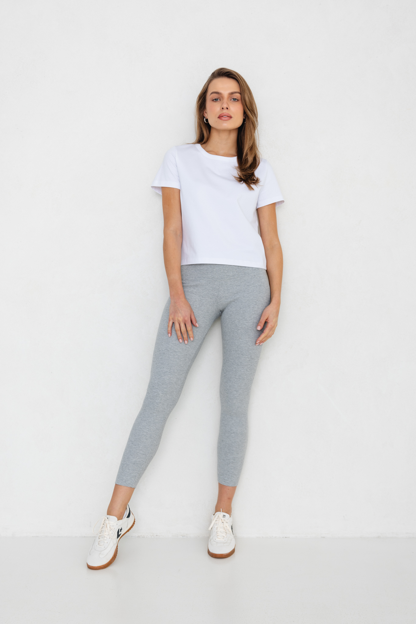LEGINSY SUZANE JASNO SZARE L - Flawless