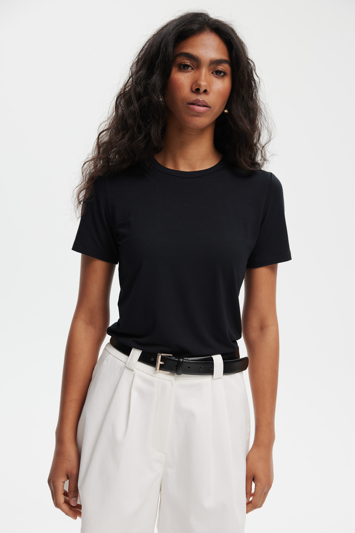 T-SHIRT NINA CZARNY S - Flawless