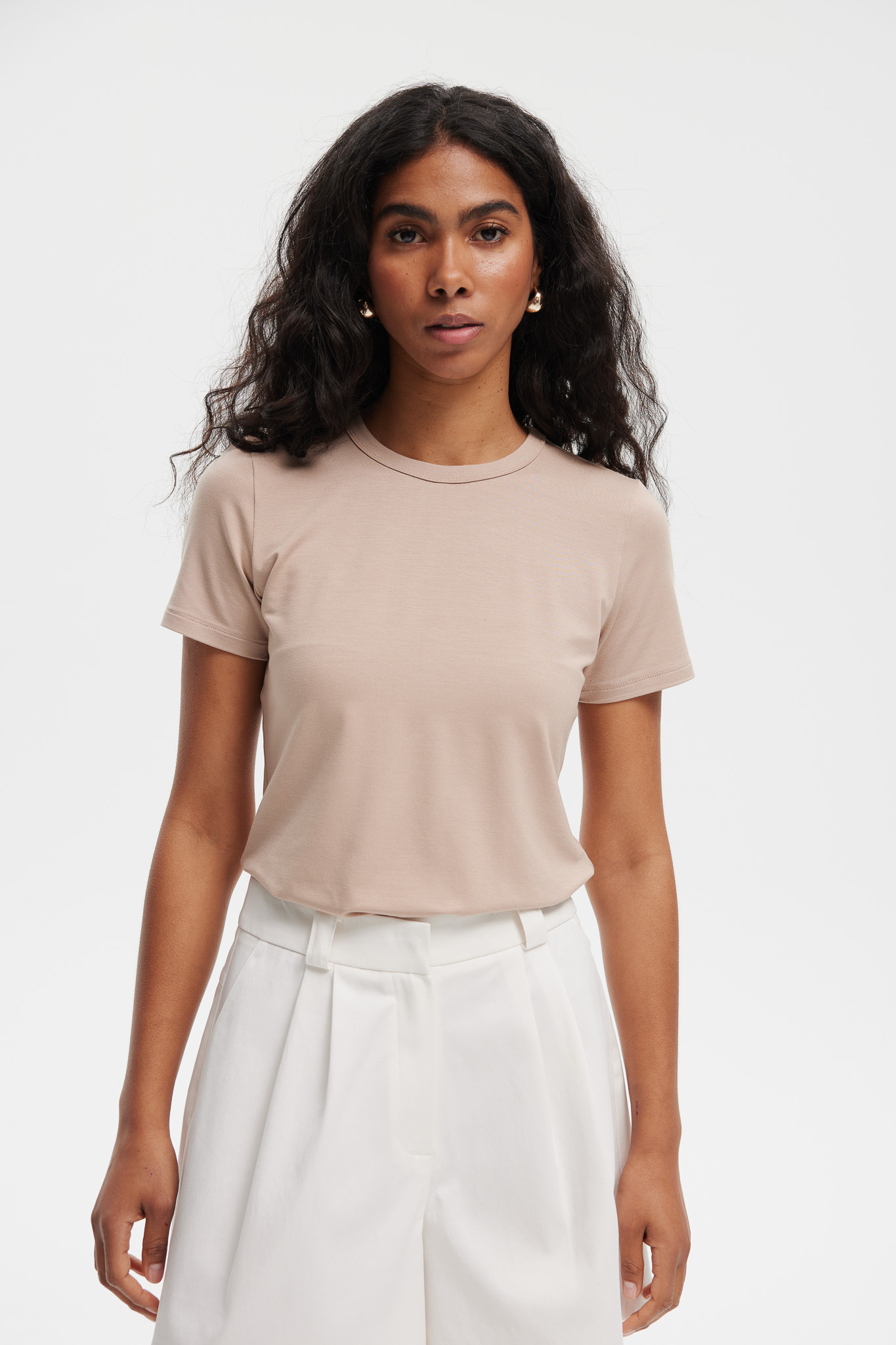 T-SHIRT NINA TAUPE M - Flawless