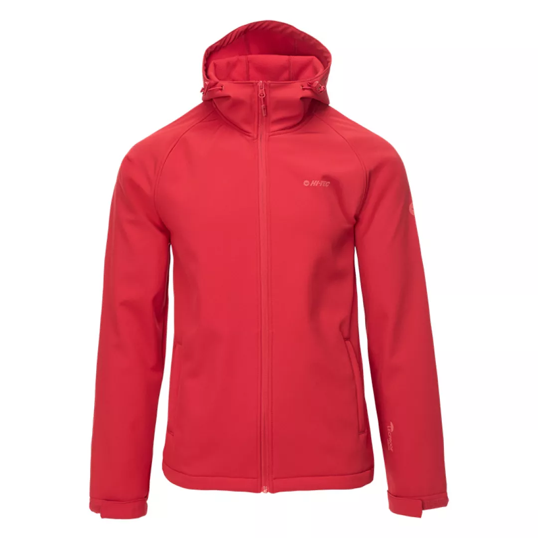 Kurtka męska Softshell Hi-Tec Core Bruni - czerwona, Rozmiar S