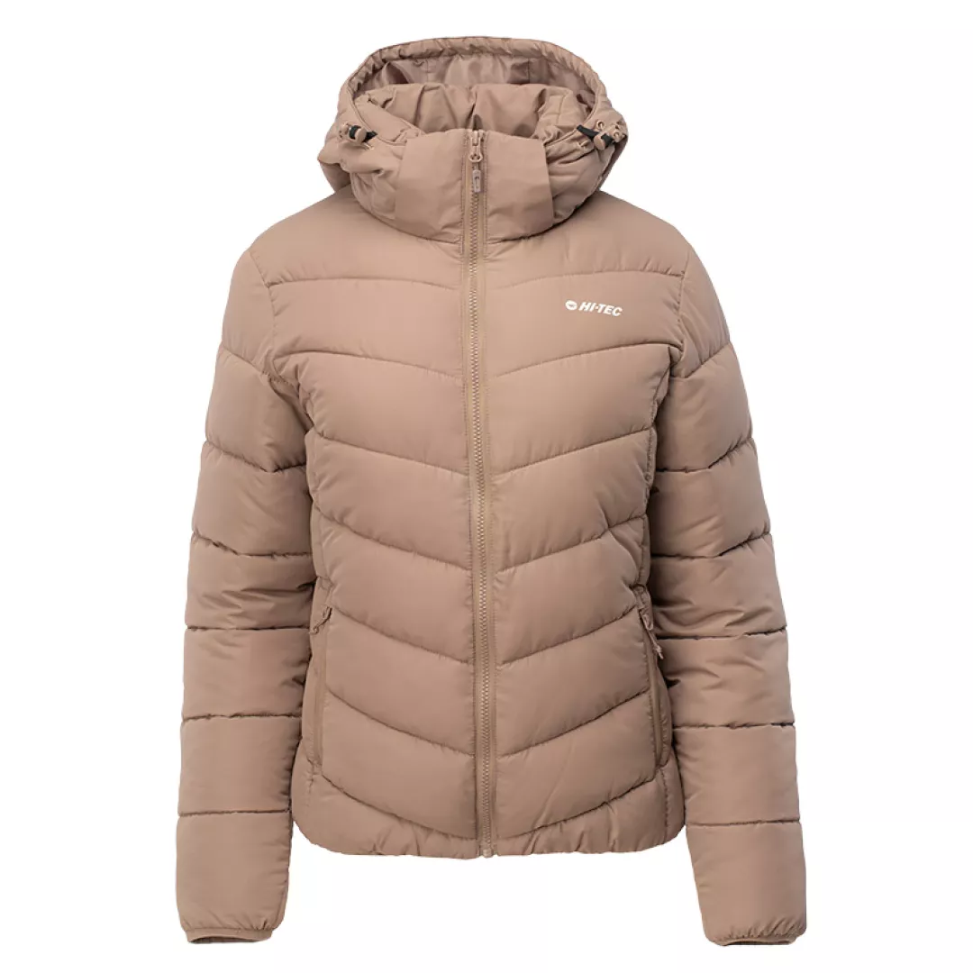 Kurtka pikowana damska zimowa Hi-Tec Lady Safi SP - beżowa, Rozmiar XXL
