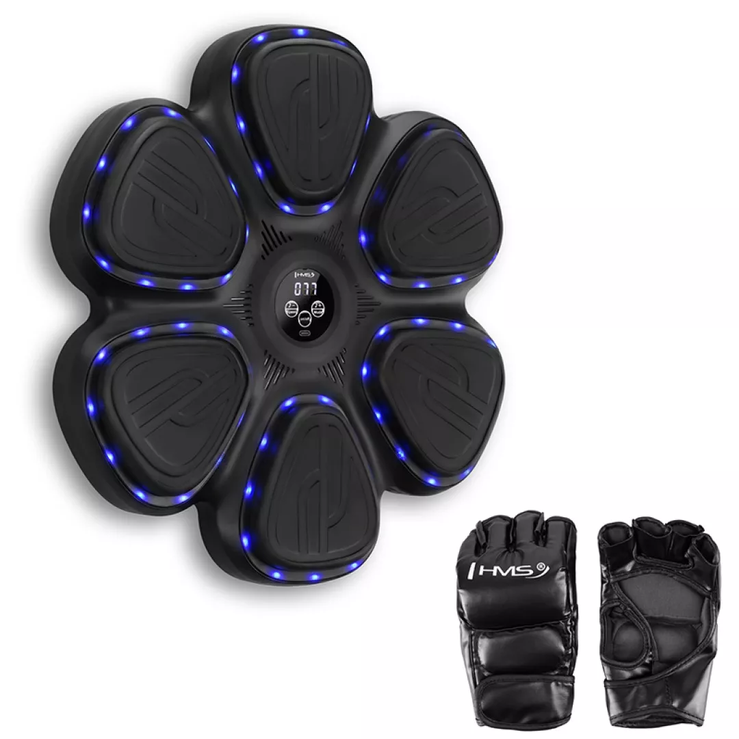 Elektroniczna tarcza bokserska HMS TB12 bluetooth z muzyką i rękawicami