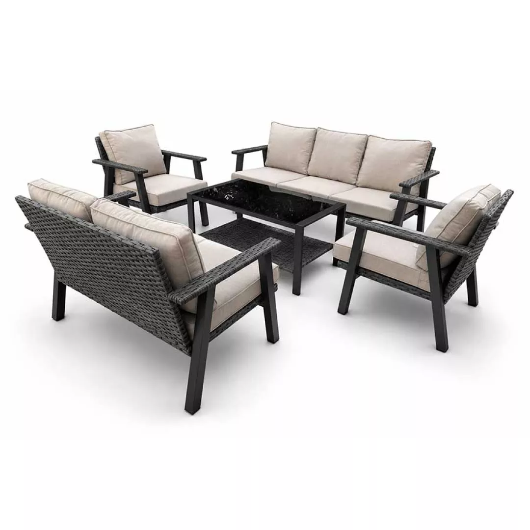 Zestaw mebli ogrodowych Sapphire ST-1420 Calvia Premium - sofy, fotele, stolik
