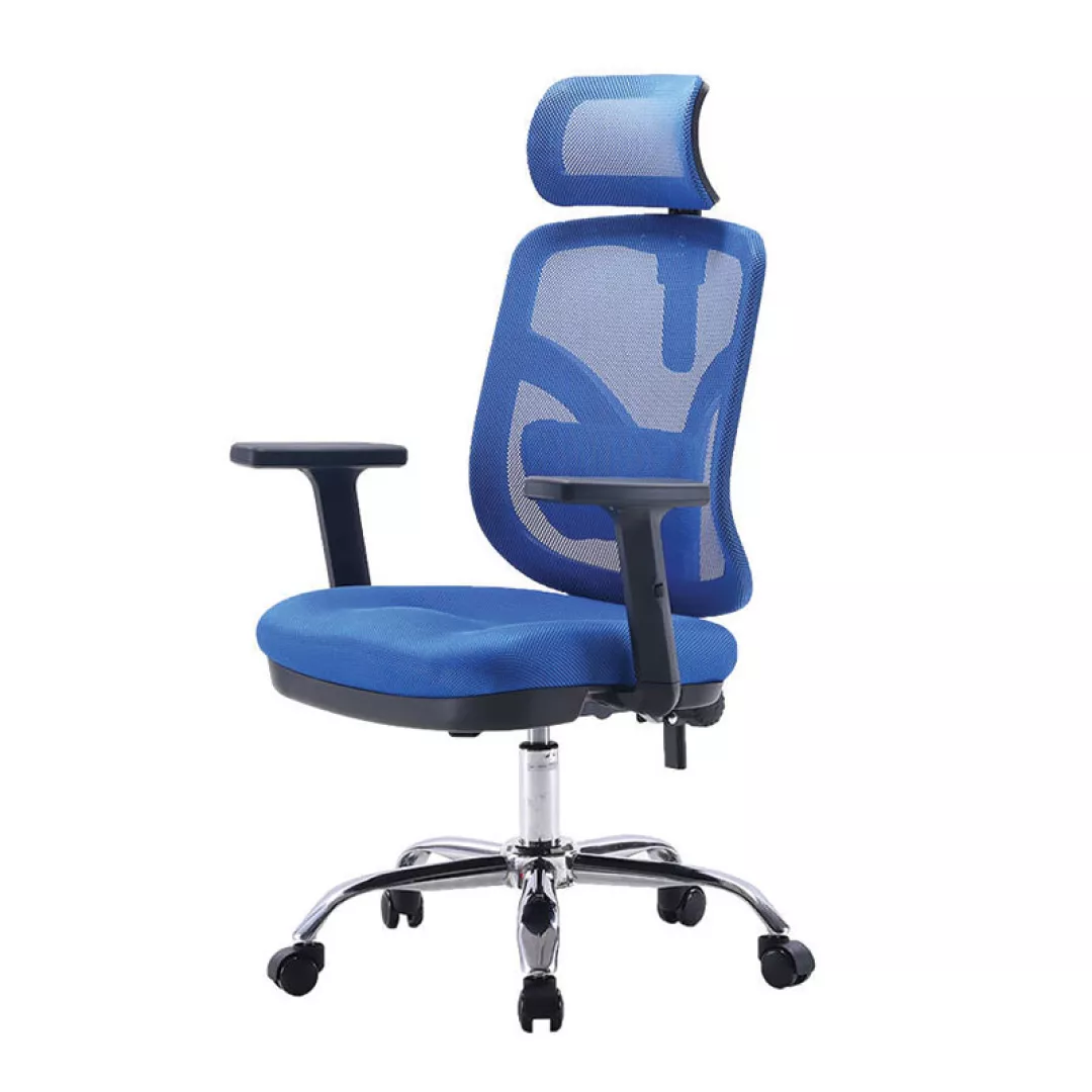 Fotel ergonomiczny Angel biurowy obrotowy jOkasta - niebieski