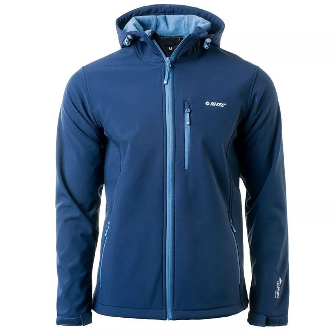 Kurtka męska Softshell Hi-Tec Caen - niebieska, Rozmiar L