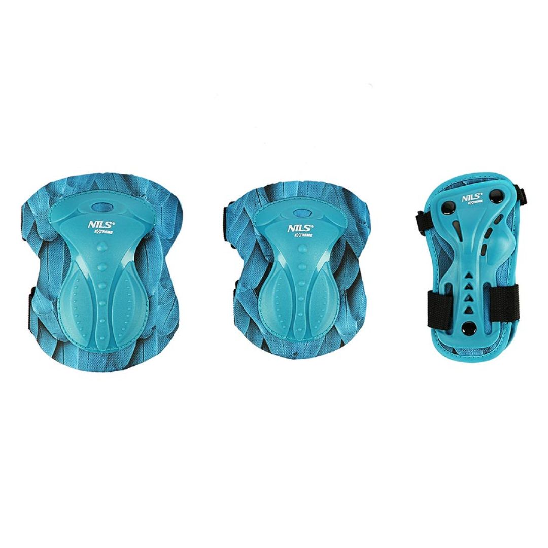 Фото - Захист для активного відпочинку NILS Extreme Zestaw ochraniaczy H727 - zielone, Rozmiar L