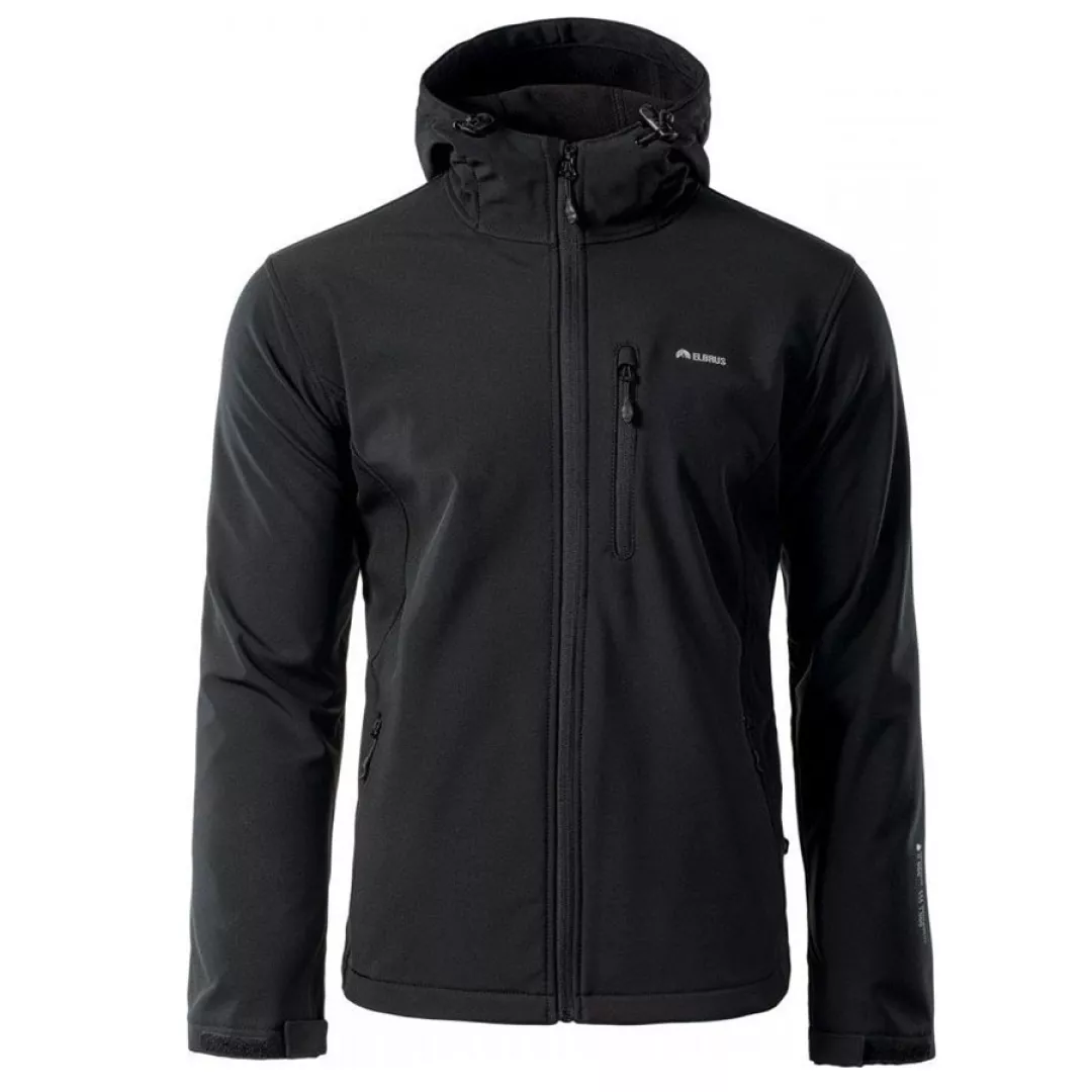 Kurtka męska Softshell Elbrus Iver - czarna, Rozmiar XL