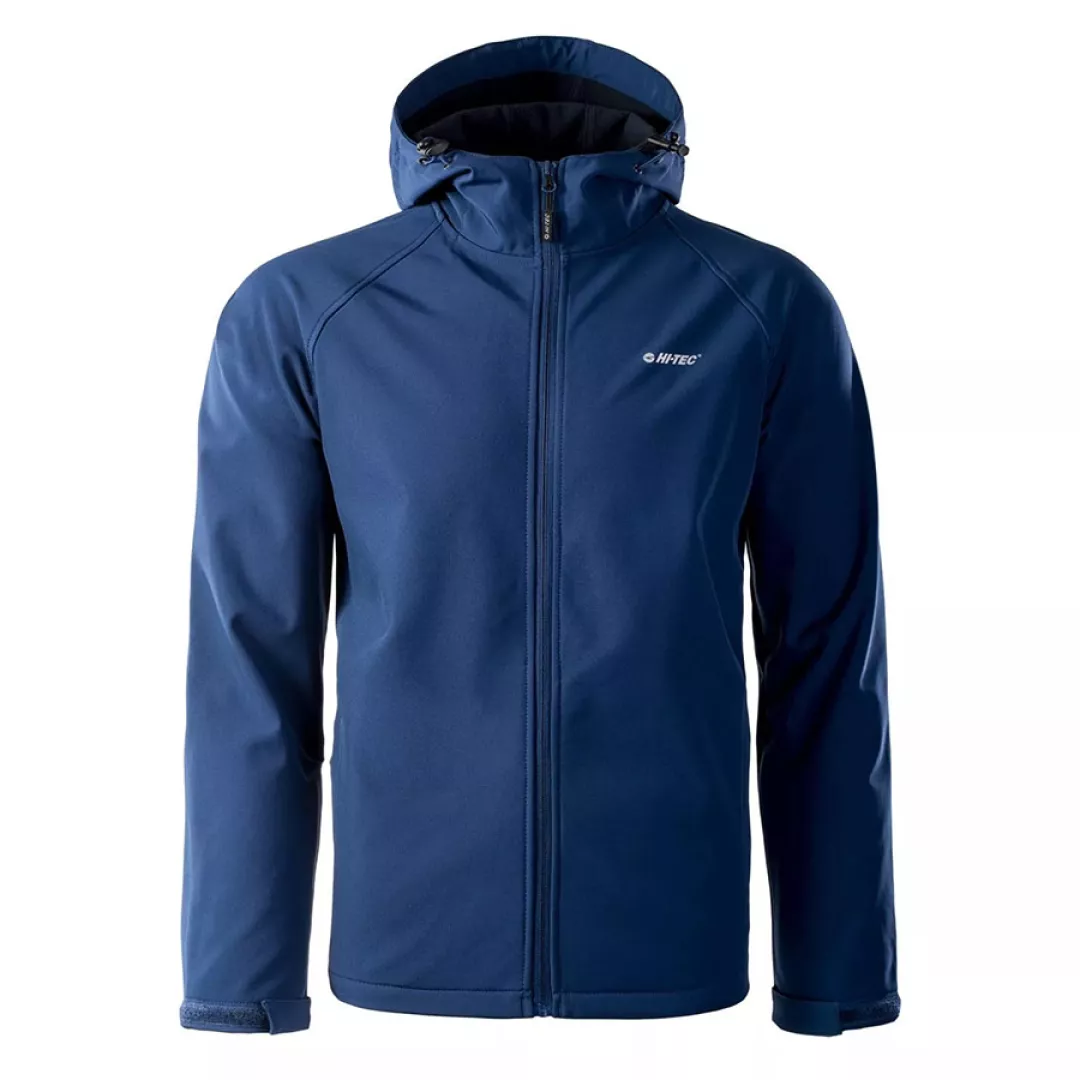 Kurtka męska Softshell Hi-Tec Neti - niebieska, Rozmiar XL