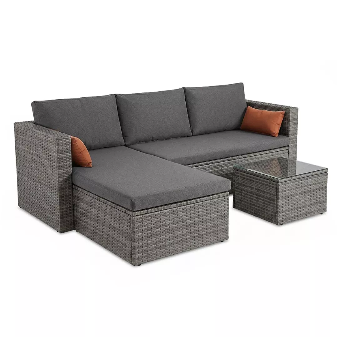 Narożnik ogrodowy z technorattanu Sapphire ST-1670 Soria