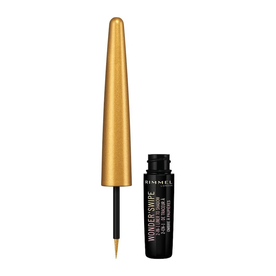 Rimmel London Wonder'swipe - metaliczny eyeliner i cień do powiek 2w1 Eyelinery 2 ml FFC627 - DORÉ
