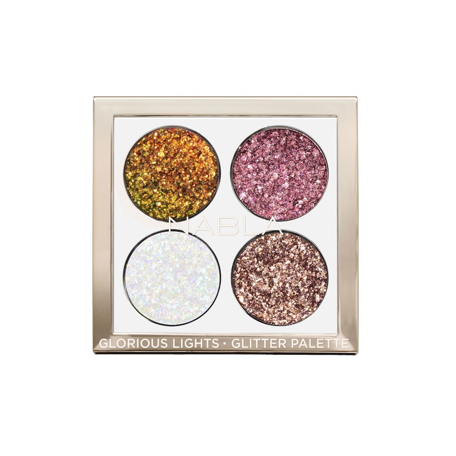 Nabla Różowy Glorious Lights Glitter Palette Cienie Do Powiek 4 G