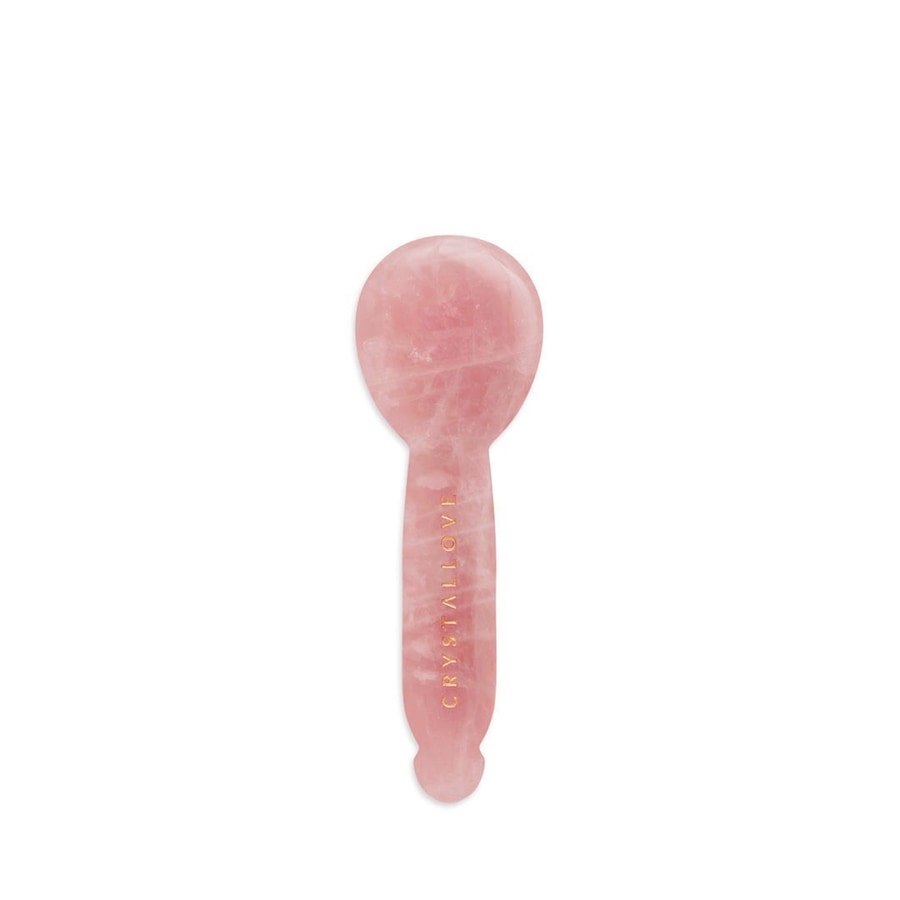 Crystallove Różowy Masażer Gua Sha Pod Oczy Z Kwarcu Różowego Urządzenia Do Masażu Twarzy 1 Ct