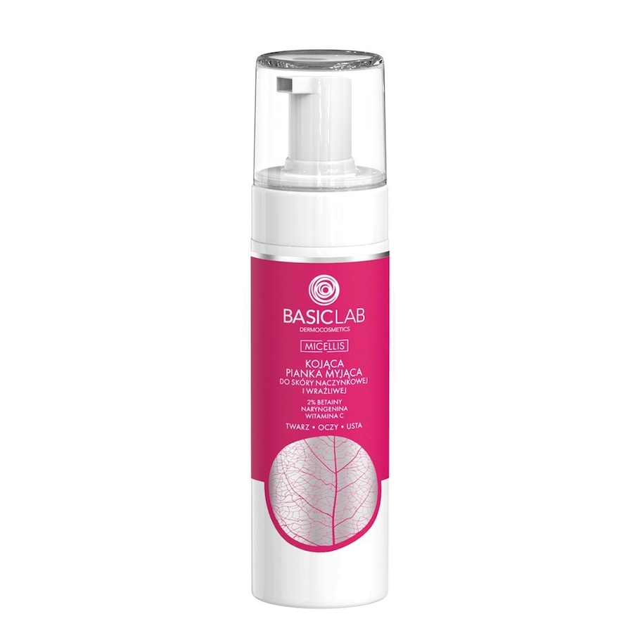 Basiclab Kojąca Pianka Myjąca Do Skóry Naczynkowej I Wrażliwej 2% Betainy, Naryngenina, Witamina C Kremy Oczyszczające 150 Ml