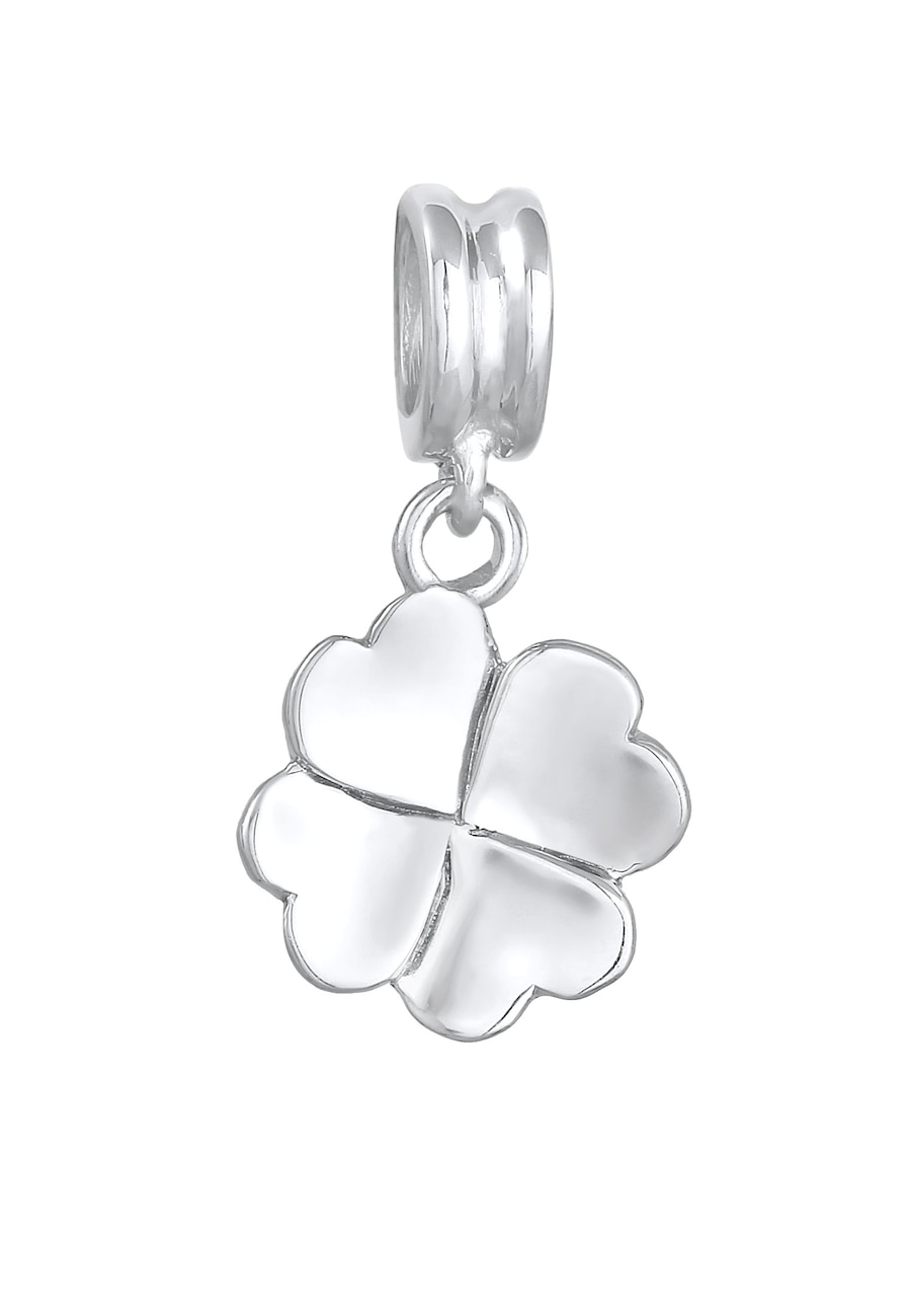 Nenalina Damski charm wisiorek koniczynka wykonany ze srebra próby 925 Sterling Silver Wisiorki 1 ct