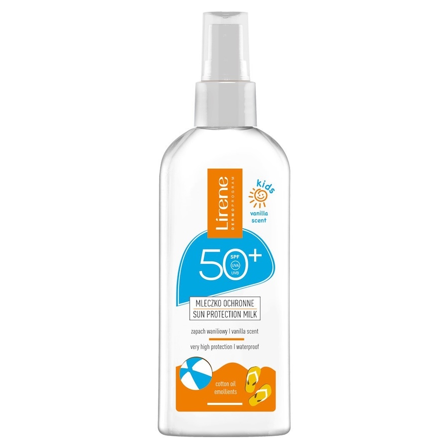 Lirene SUN KIDS Mleczko ochronne o zapachu waniliowym dla dzieci SPF 50 Ochrona przeciwsłoneczna 150 ml