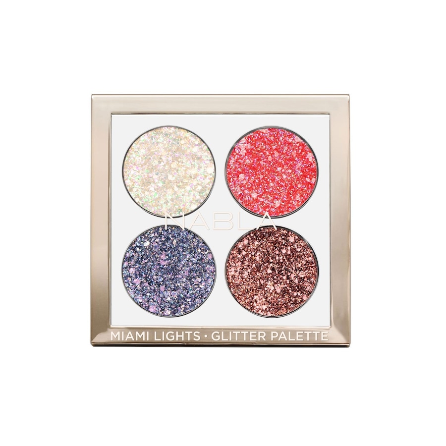 Nabla Miami Lights Glitter Palette Cienie Do Powiek 4 G