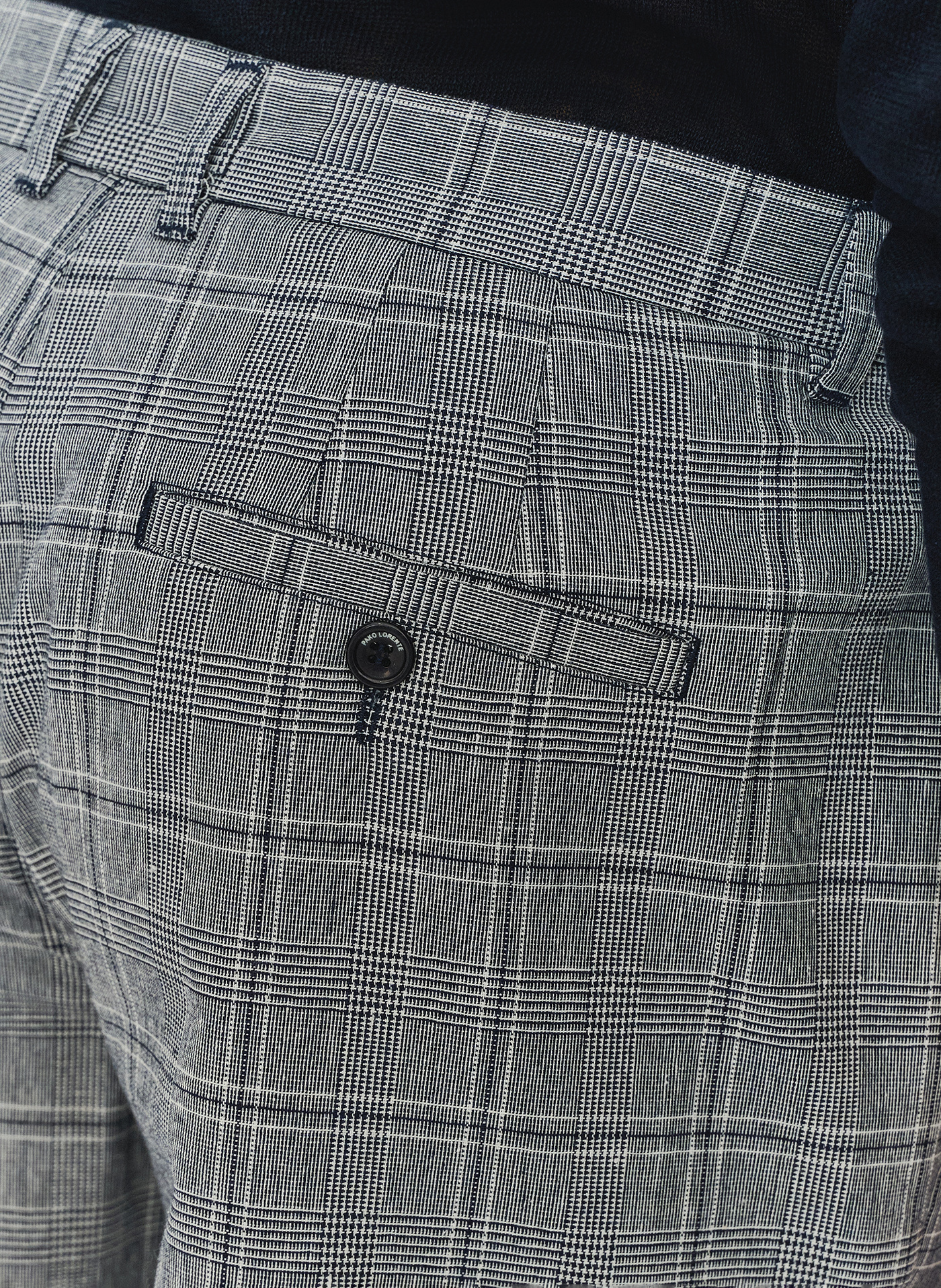 Męskie szorty w kratkę z lnem - Pako Lorente