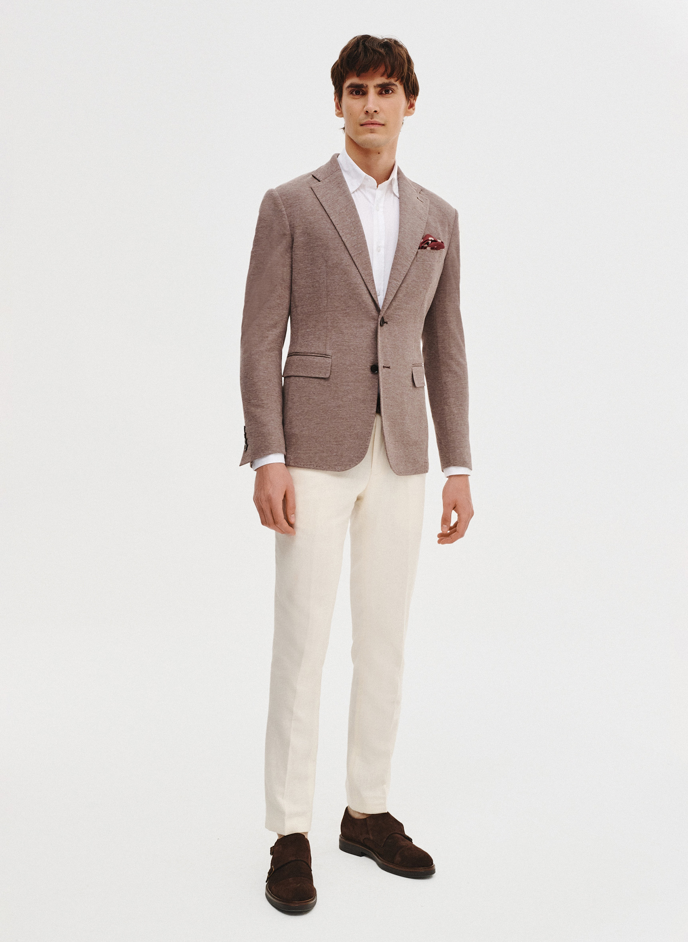 Dzianinowa marynarka w kolorze brązowym - Pako Lorente