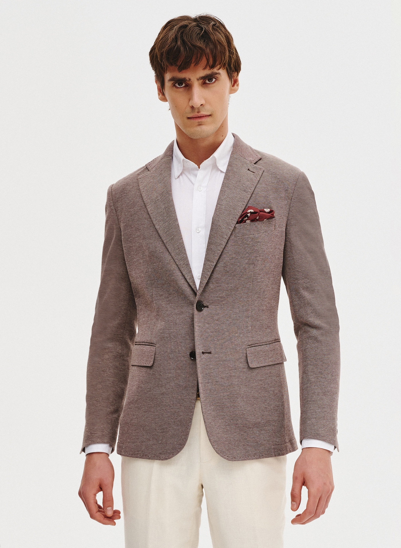 Dzianinowa marynarka w kolorze brązowym - Pako Lorente