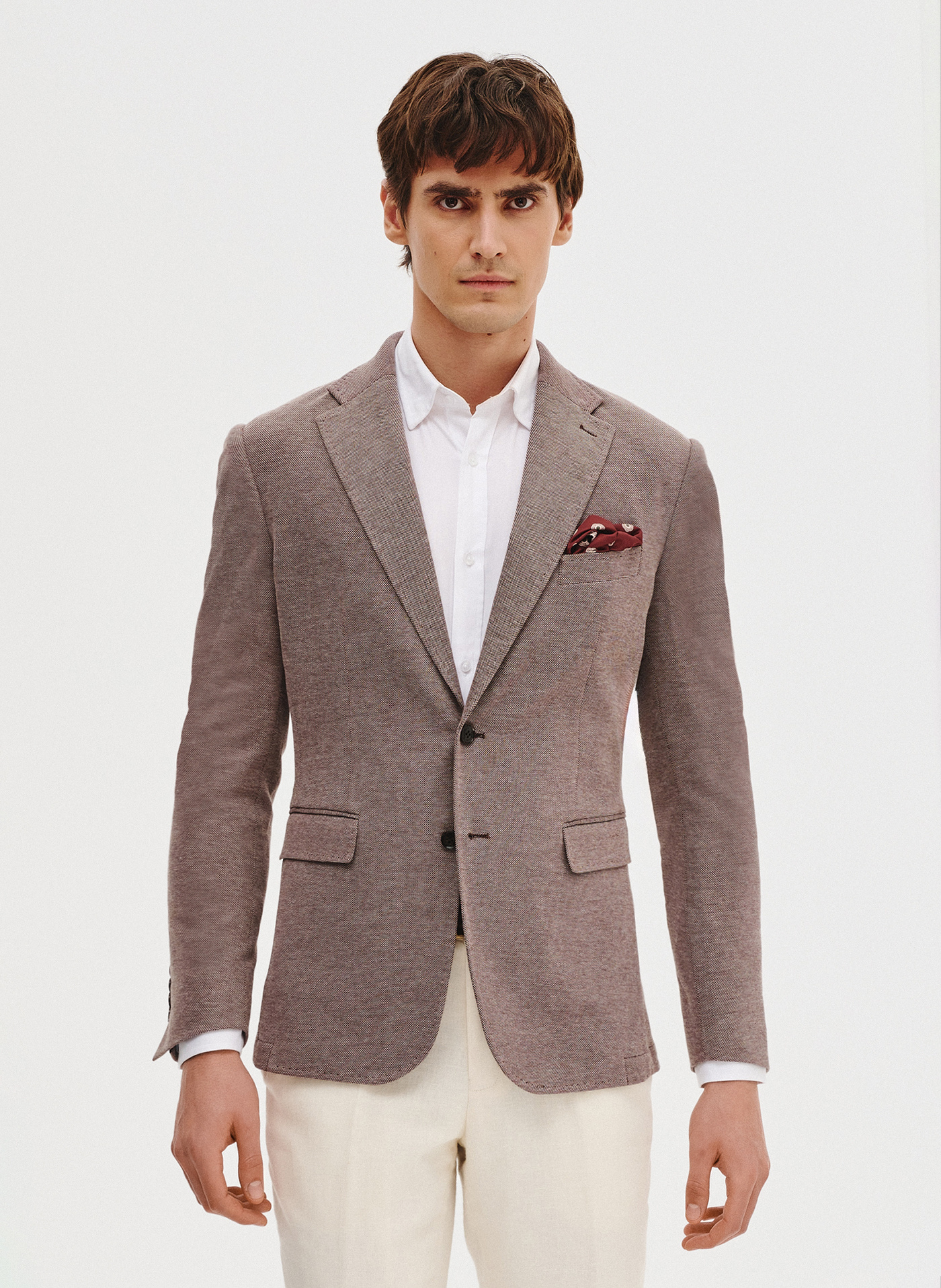 Dzianinowa marynarka w kolorze brązowym - Pako Lorente